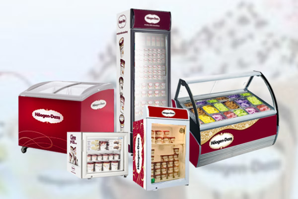 Different Types Of Ice Cream Freezers For Haagen Dazs Or Other Famous Brands