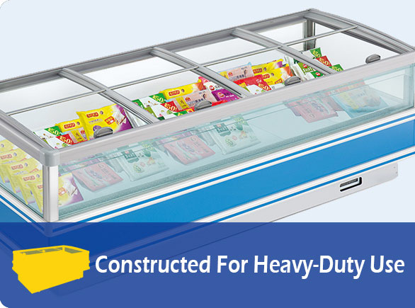Constructed For Heavy-Duty Use | NW-DG20F-25F-30F deep freezer island