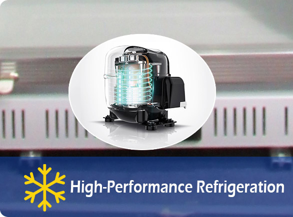 Refrigeração de alto desempenho |Refrigerador de garrafas de porta única NW-LG138B