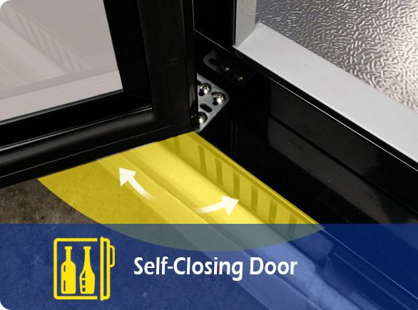 Self-Clauding Door |NW-LG138M bar cervisia frigidior