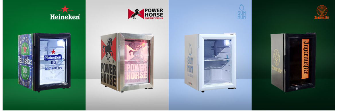Přizpůsobitelné samolepky NW-SC21 Komerční chladničky s malými skleněnými dvířky na pulty s nápoji