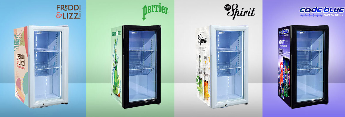 Adesivi personalizzabili |NW-SC40 I ​​migliori mini frigoriferi e frigoriferi per espositori da banco in vetro per birra e bevande Prezzo in vendita |produttori e fabbriche