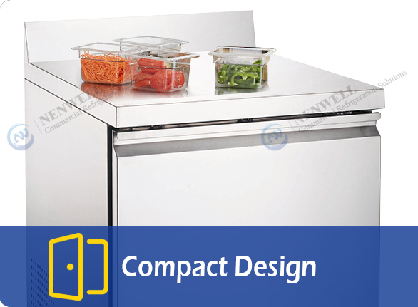 Compact Design |NW-UWT27R nyob rau hauv worktop fridge freezer