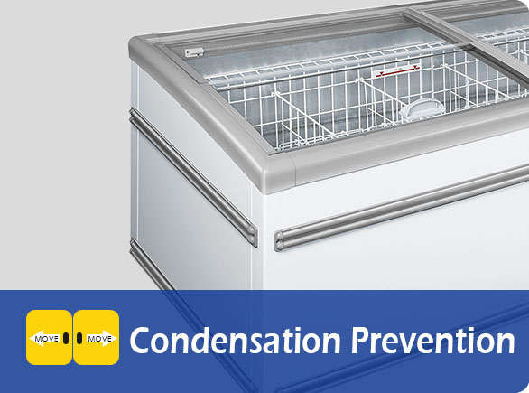 Prevencia kondenzácie |NW-WD2100 obchodná ostrovná mraznička
