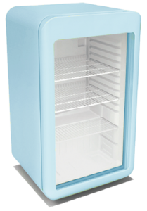 NW-XLS106-Detalhes-Mini Refrigerador Retrô para Exibição de Cerveja de Bancada (Resfriador)