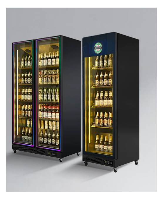 Which country offers cheaper imported supermarket beverage cabinets?