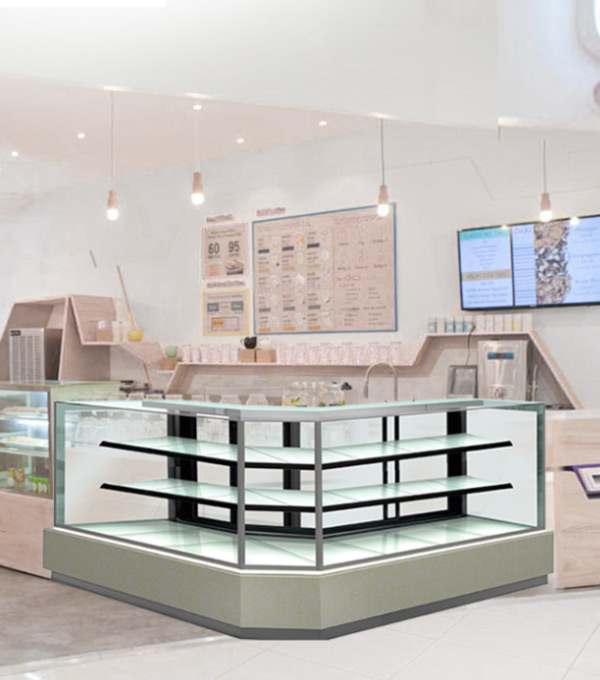Why is the price of a 3-layer island cake display cabinet expensive?
