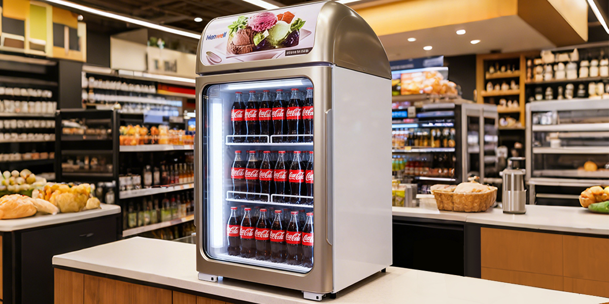 NW-SC86BT desktop glass door freezer