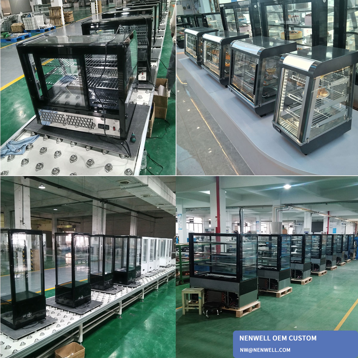 Cake display cabinet factory workshop