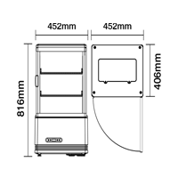 NW-RT58L-3 | pass through refrigerated display case