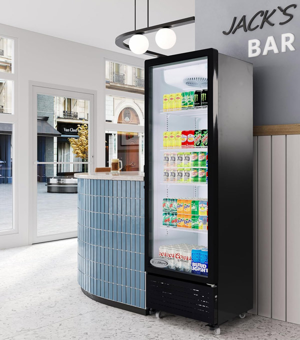 How noisy is the LSC series beverage refrigerated Upright cabinet?​
