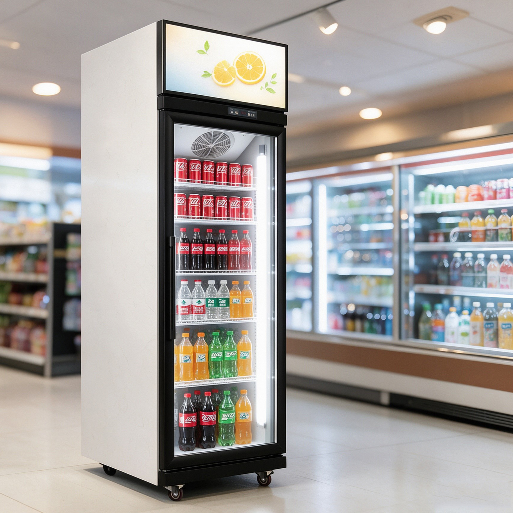 Upright cooler