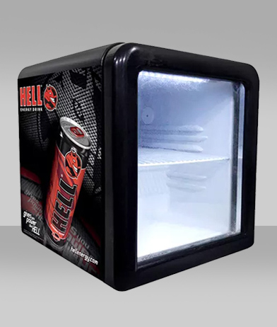 Branding Example-Retro Style Display Fridge (Cooler) 1