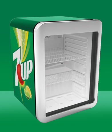 Branding Example-Retro Style Display Fridge (Cooler) 2