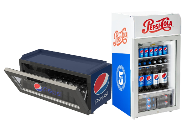 Mini Frigorifero da Banco - Mini Frigoriferi è Raffreddatori Verticali di Marca Per Promozione Pepsi Cola