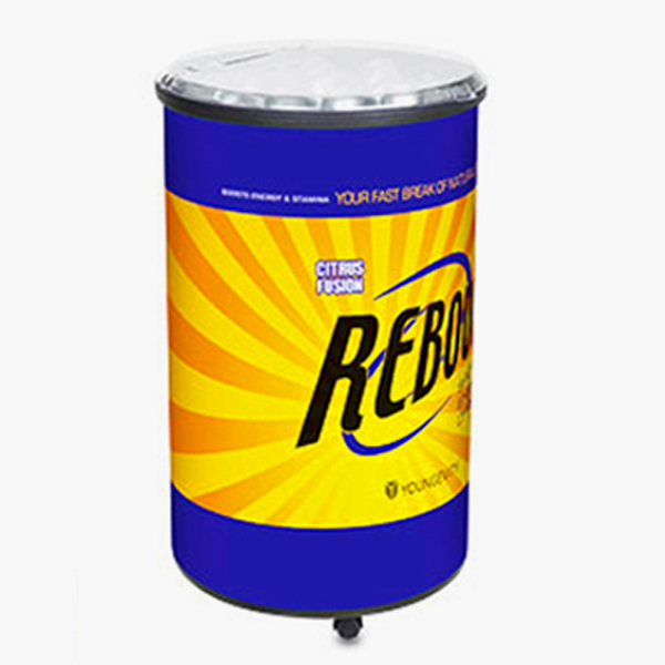 Customer Mockup Design Changeable Refrigerated Round Cooler