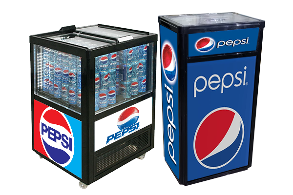 Impulse Cooler - Mini- och upprättstående Kylskåp och Kylare för Pepsi Cola-kampanj