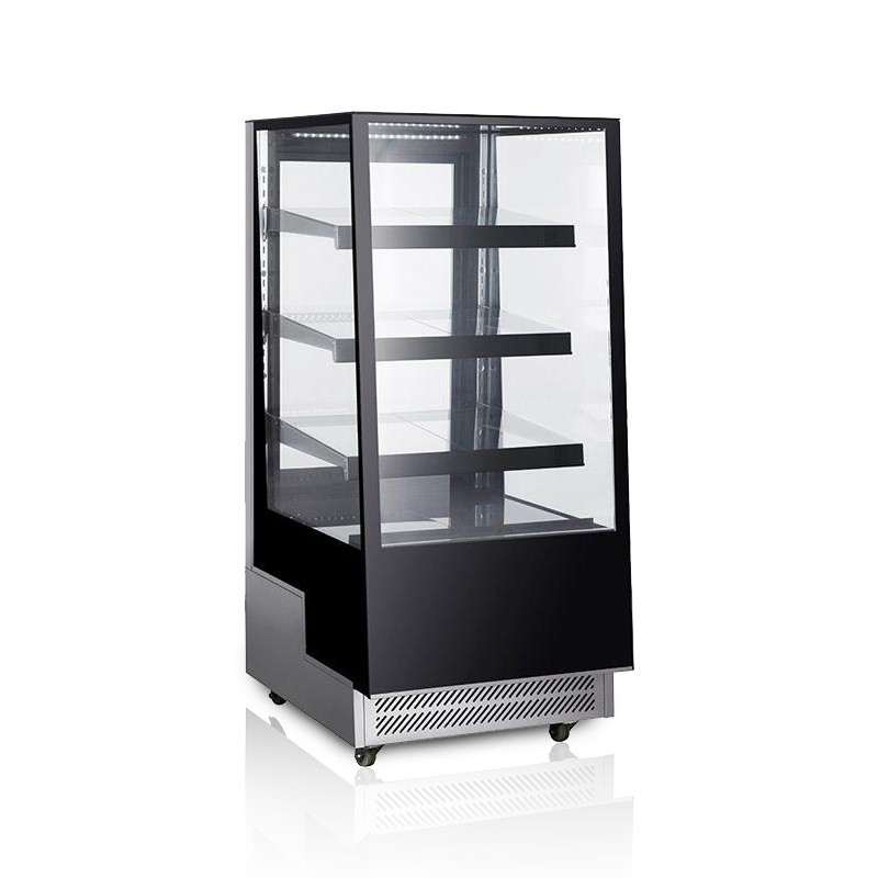 Commercial Upright Cake Glass Display Fridge Showcase