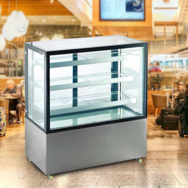 Commercial Bakery Cooling Cake Glass Display Fridge Showcases