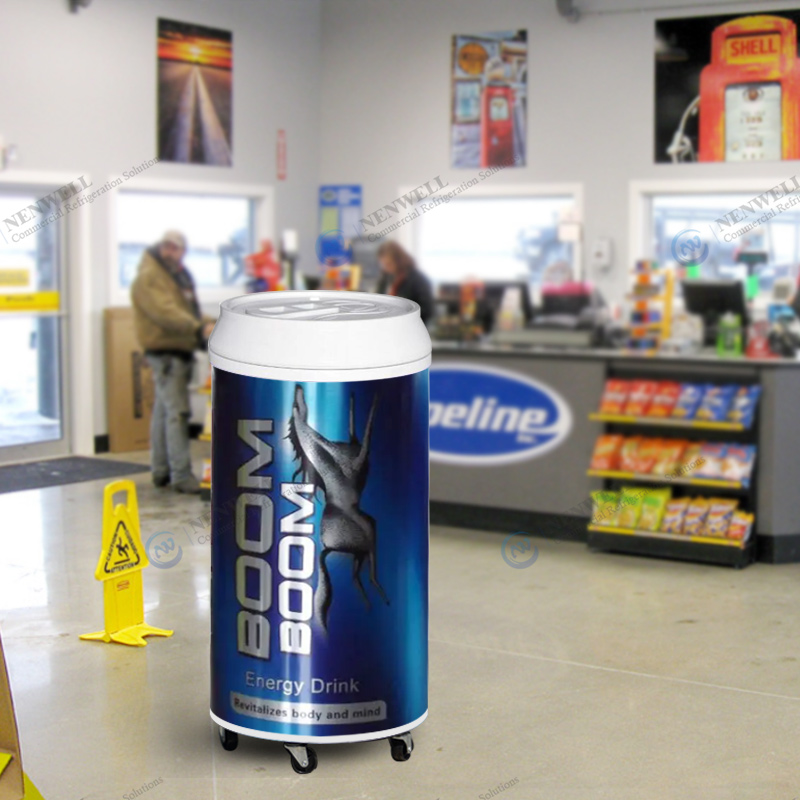 Commercial Branded Party Drink And Beer Barrel Mini Fridge