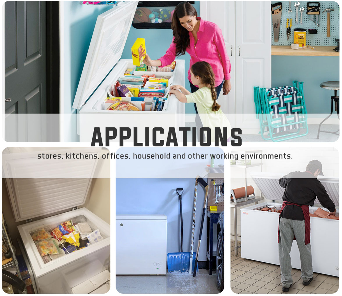 Applications | NW-BD100-150-200 100l Commercial Single Door Chest Freezer With Gems Meps