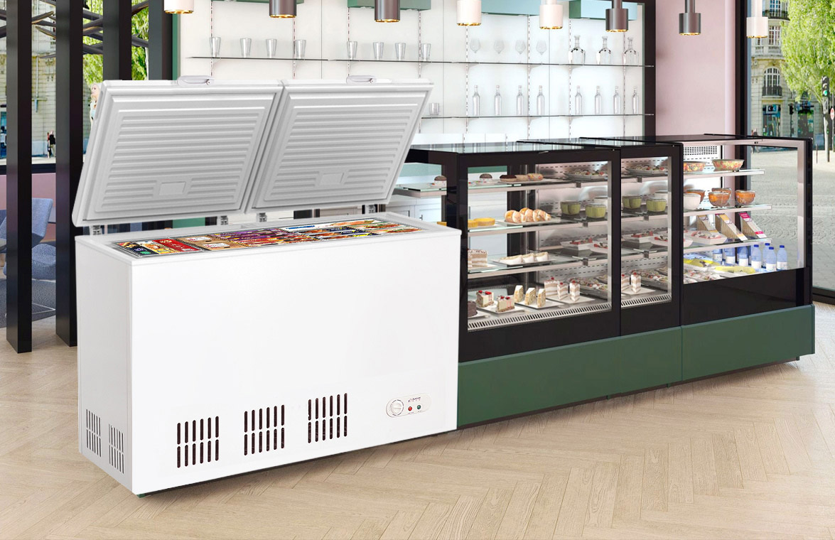 NW-BD192 226 276 316 Frozen Food And Ice Cream Deep Storage Chest Style Freezer With Refrigerator | factory and manufacturers