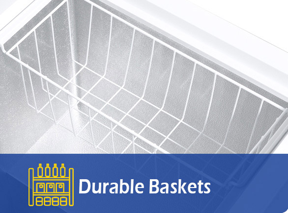 Durable Baskets | NW-BD192-226-276-316 chest freezer with refrigerator