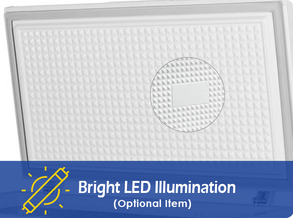 BD282 chest freezer  optional light