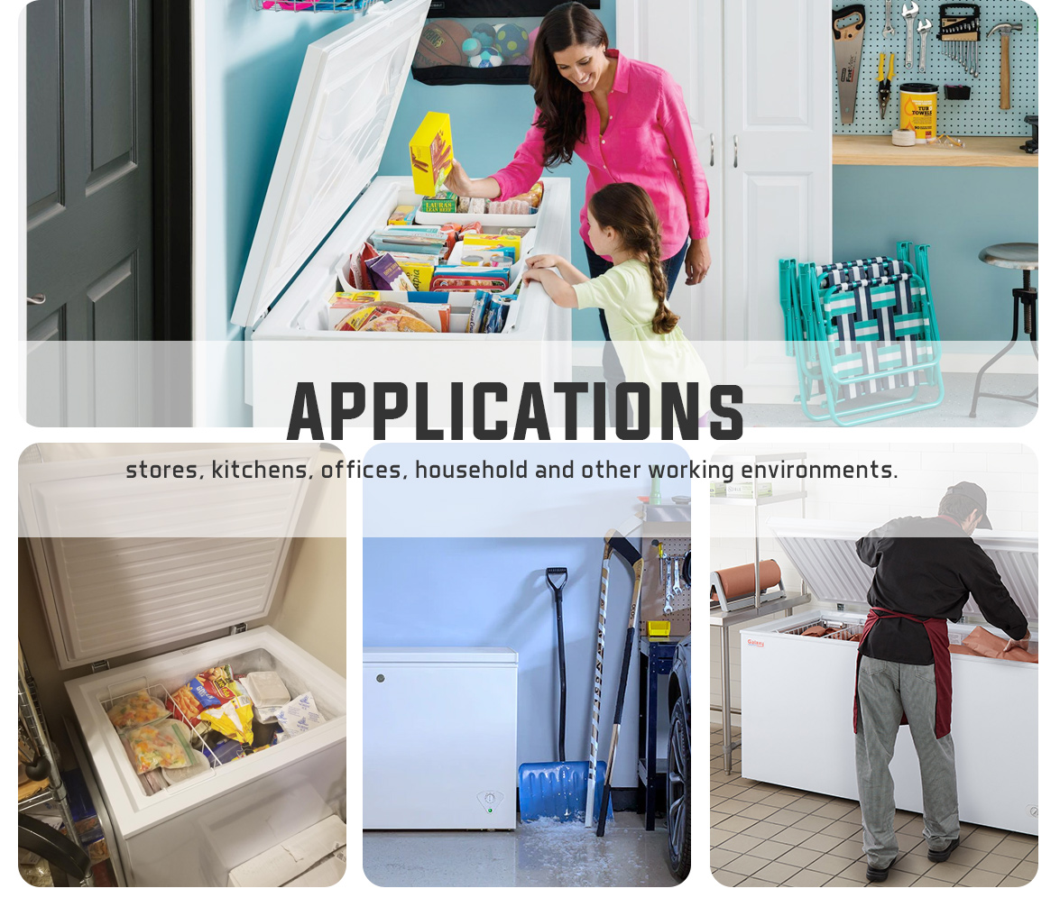 BD282 chest freezer  applications