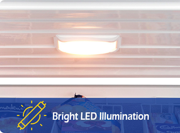 Bright LED Illumination | NW-BD850-1000-1200 chest freezer food storage
