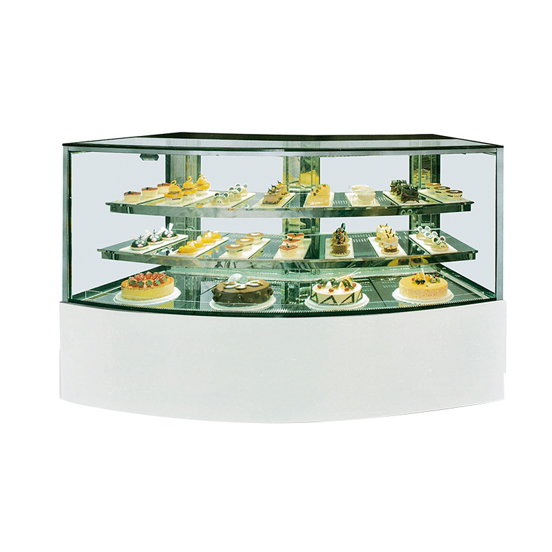 Commercial Floor Standing Bakery Shop Dessert Showcase For Pastry