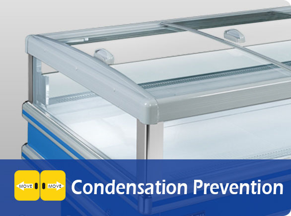 Condensation Prevention | NW-DG20-25-30 supermarket freezer