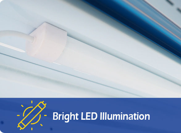 Bright LED Illumination | NW-DG20-25-30 freezer supermarket