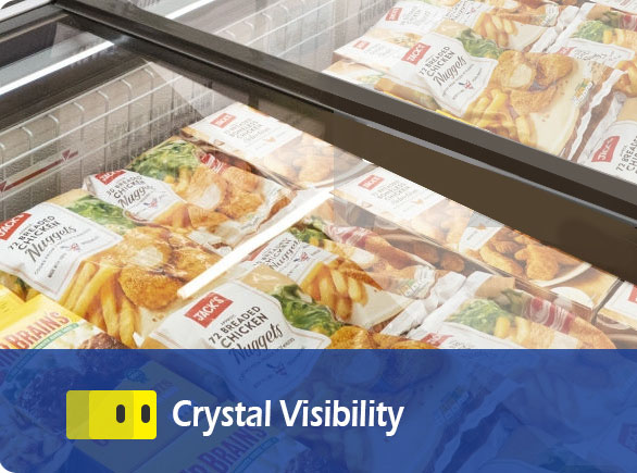 Crystal Visibility | NW-DG20F-25F-30F chest freezer island