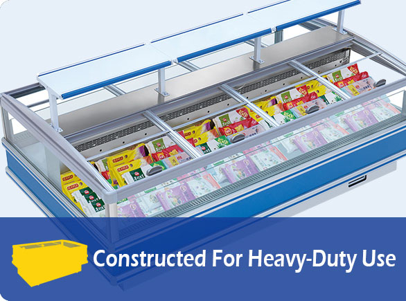 Konstruerad för tung användning |NW-DG20SF-25SF-30SF frys för livsmedelsbutiker