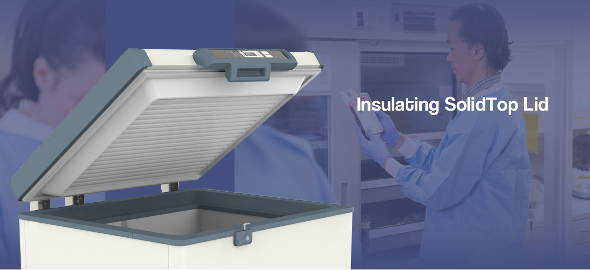 Insulating Solid Top Lid | NW-DWGW150-270-360 low temp chest freezer