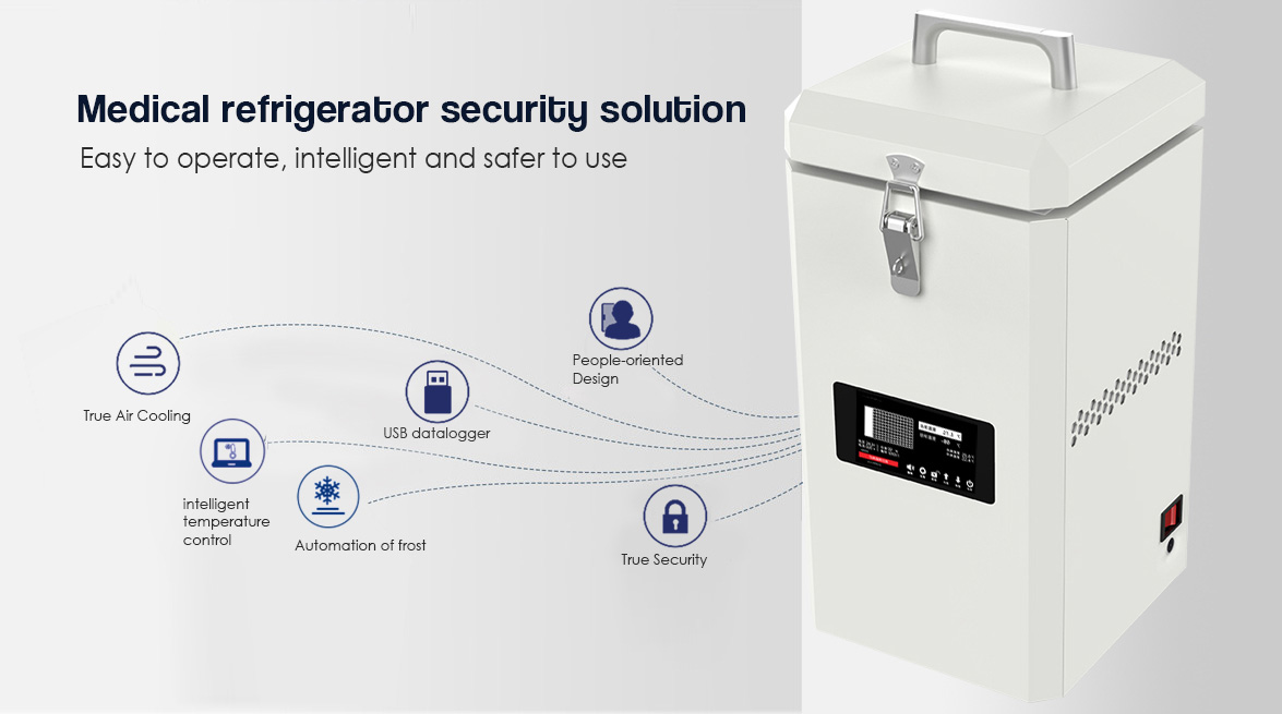Medical Refrigerator Security Solution | NW-DWHL1.8 portable vaccine refrigerator