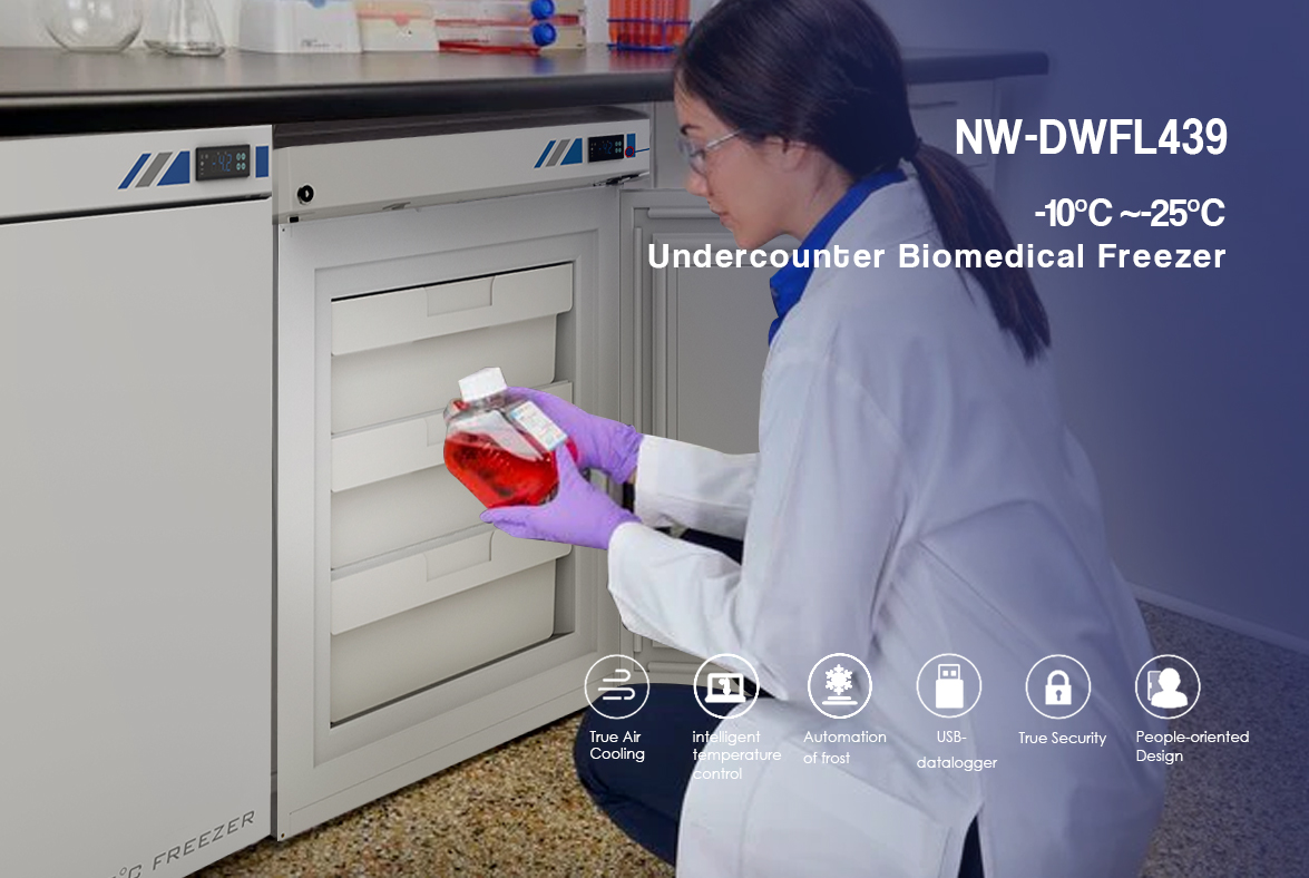 NW-DWYL90 Undercounter Small Ultra Low Lab Biomedical Freezer Fridge Price For Sale | factory and manufacturers