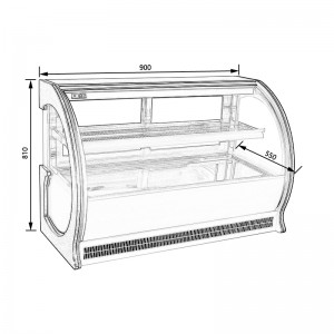 cake display case NW-G530