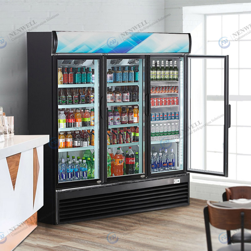 Commercial Upright Triple Door Cooling Refrigerator With Direct Cooling System