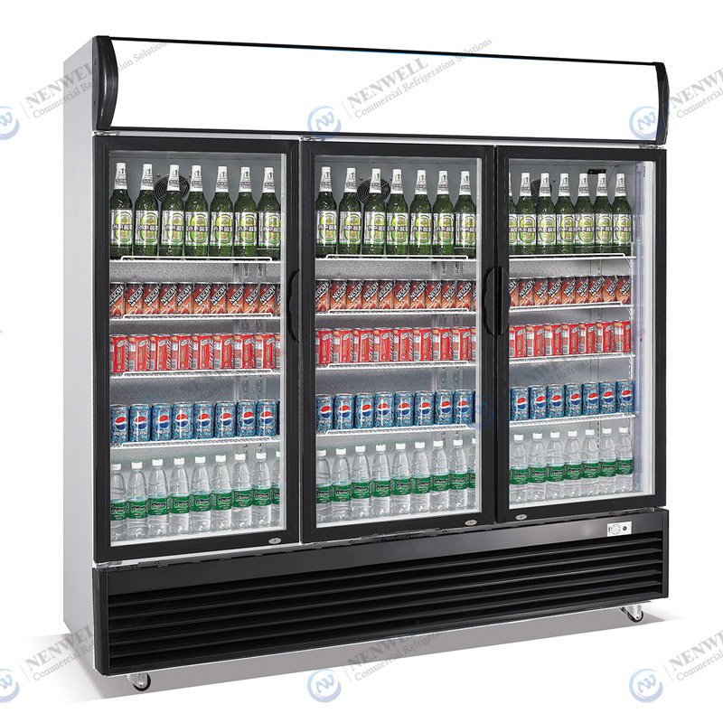 Commercial Upright Triple Door Cooling Refrigerator With Direct Cooling System