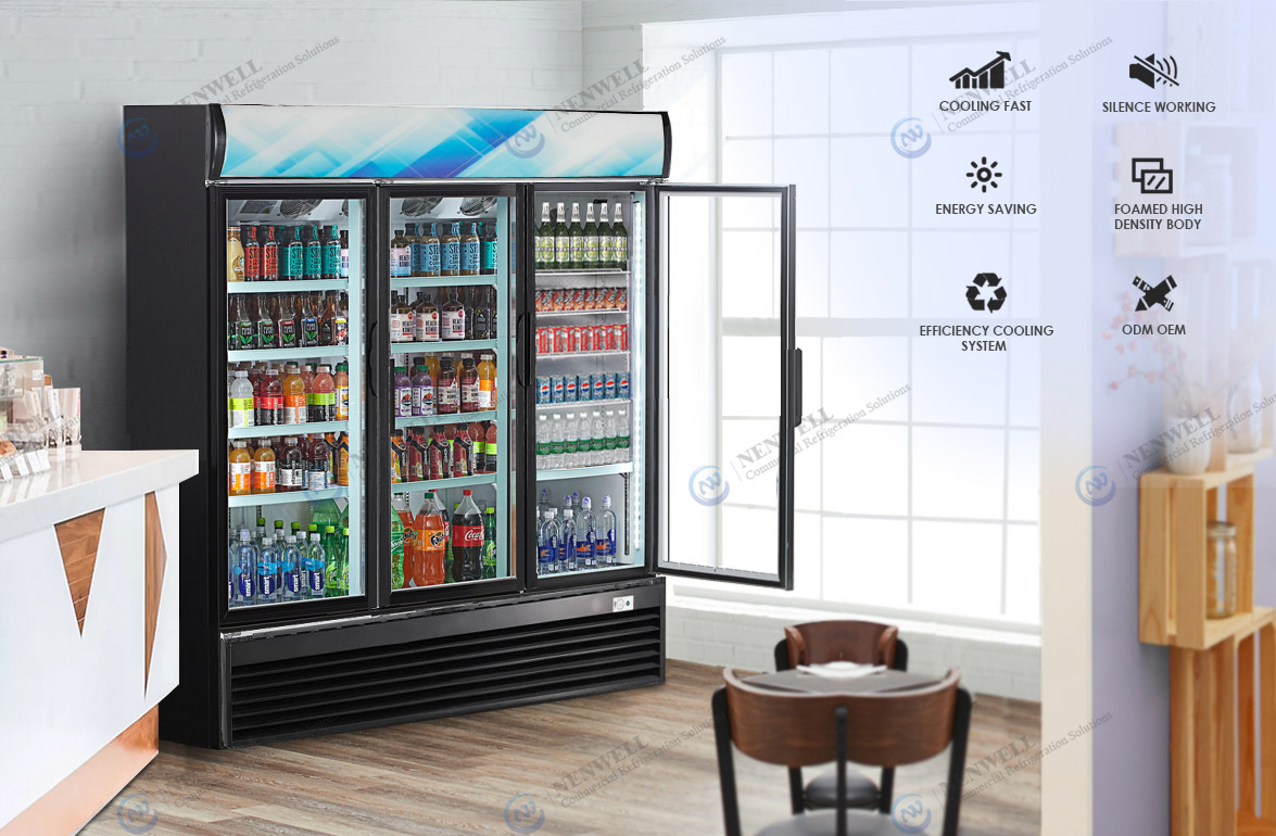 NW-LG1020 Commercial Upright Triple Door Cooling Refrigerator Price For Sale