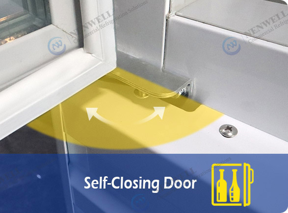 Self-Closing Door | NW-LG1620-1320  quad door display refrigerator