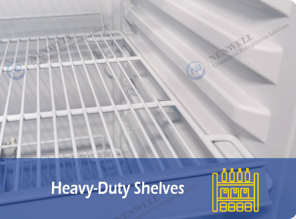 Heavy-Duty Shelves | NW-LG2000F quad door display fridge