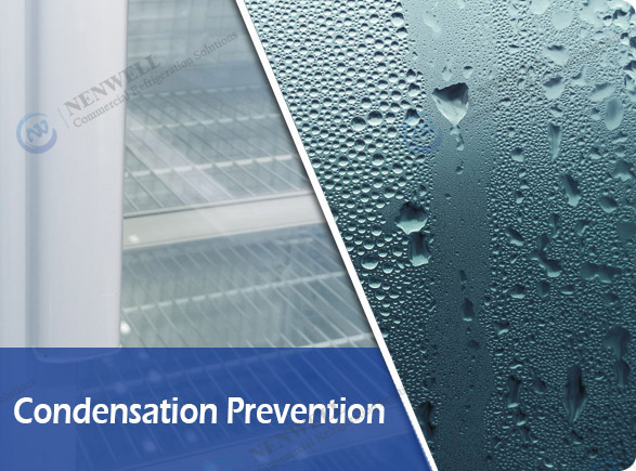 Condensation Prevention |NW-LG2000F quad door display fridge