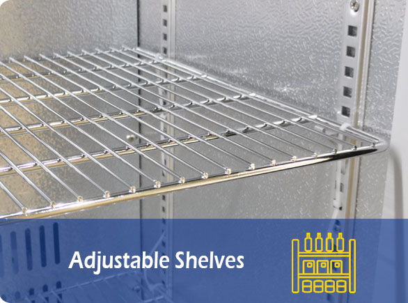 Adjustable Shelves | NW-LG208H double door beer fridge