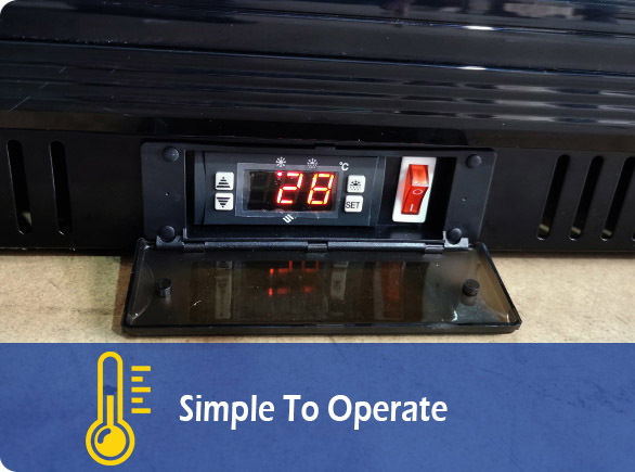 Simple To Operate | NW-LG208S double door wine cooler