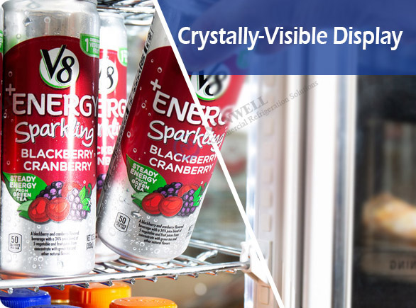 Crystally-Visible Display | NW-LG220XF-300XF-350XF glass door refrigerator