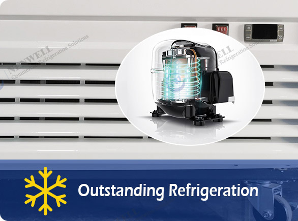 Enastående kylning |NW-LG220XF-300XF-350XF enkeldörr merchandiser kylskåp