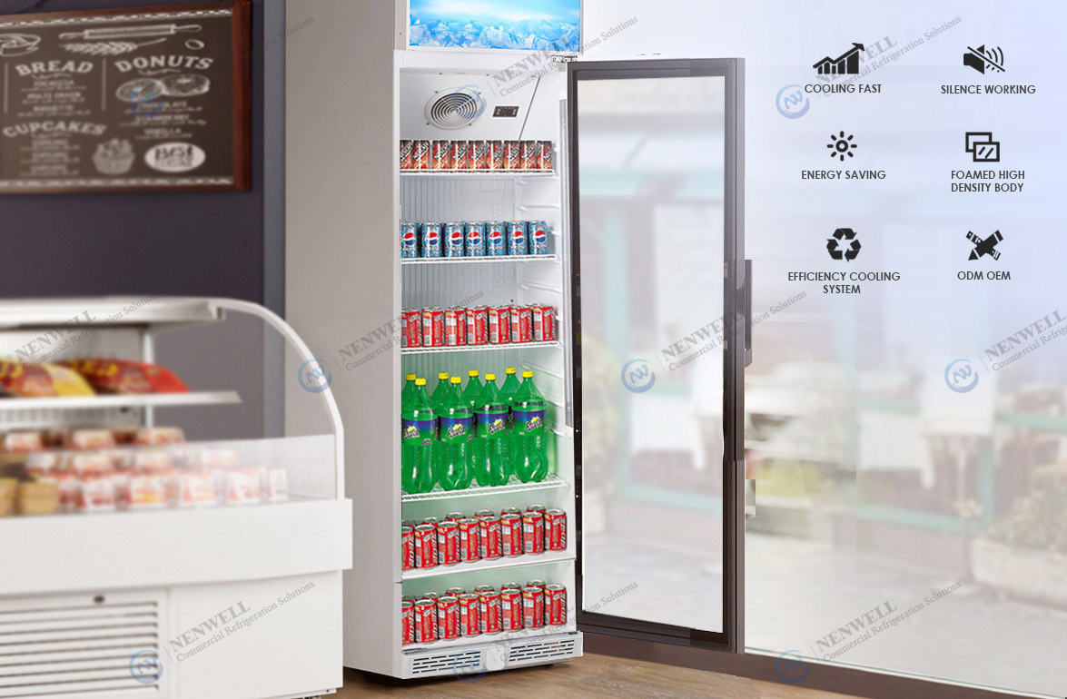 NW-LG230XF-310XF-360XF Commercial Upright Single Glass Door Beverage Cooler Fridge Price For Sale  | manufacturers & factories